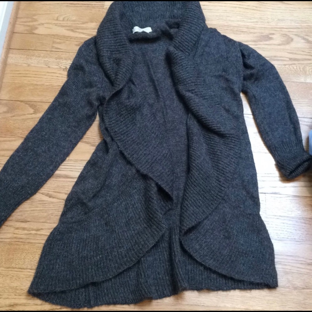 Michael kors long open shawl collar cardigan